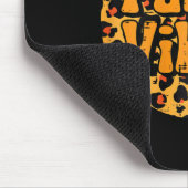 Leopard Fall Vibes Niedlicher Herbst Erntedank Fra Mousepad (Ecke)