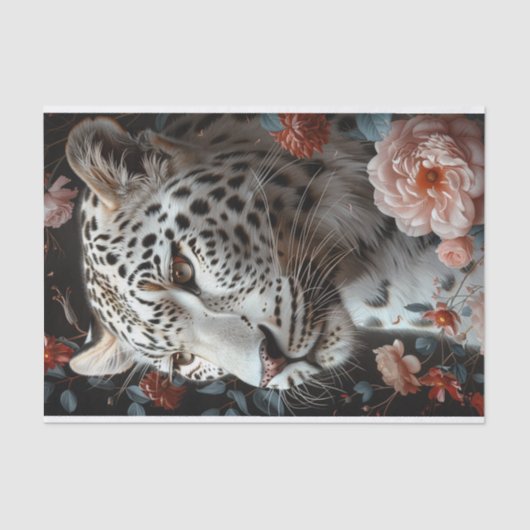 Leopard Fantasy1 Seidenpapier (Vorderseite)