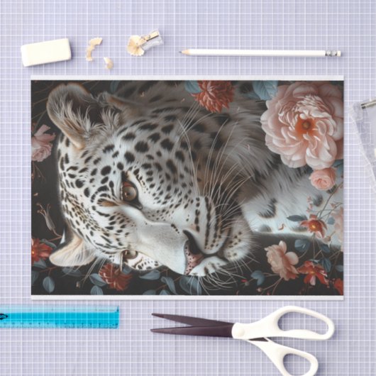 Leopard Fantasy1 Seidenpapier (Handwerk)