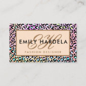 Leopard Fashion Designer Visitenkarte (Vorderseite)