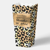 Leopard-Faux-Folie-Popcorn Geschenkschachtel (Rückseite)