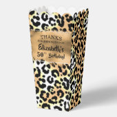 Leopard-Faux-Folie-Popcorn Geschenkschachtel (Vorderseite)