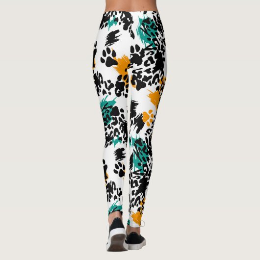Leopard Fawn Texture - Stilvolle Leggings (Rückseite)