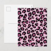 Leopard Feiertagspostkarte (Vorne/Hinten)