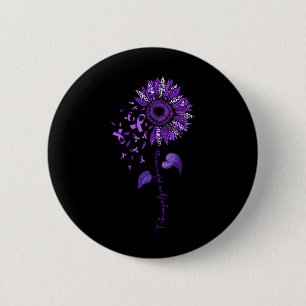 Leopard Fibromyalgie Bewusstsein Lila Band Button