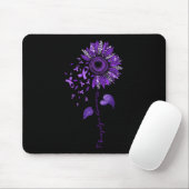 Leopard Fibromyalgie Bewusstsein Lila Band Mousepad (Mit Mouse)