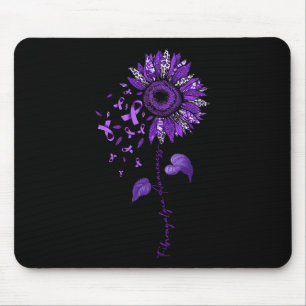 Leopard Fibromyalgie Bewusstsein Lila Band Mousepad