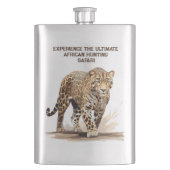 Leopard Flachmann (Vorderseite)