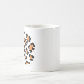 Leopard flankiert Tierhautdesign Kaffeetasse (Mittel)