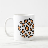 Leopard flankiert Tierhautdesign Kaffeetasse (Links)