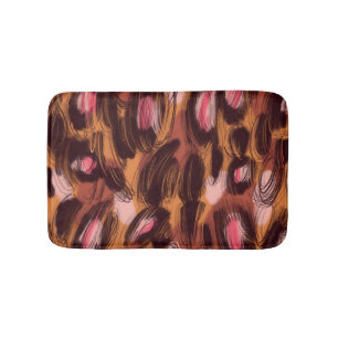 Leopard Flecken Afrikanisches Tiermuster Badematte