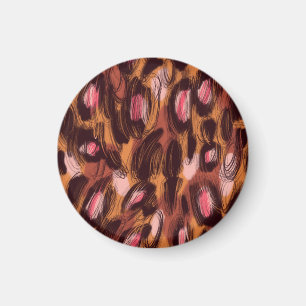 Leopard Flecken Afrikanisches Tiermuster Magnet