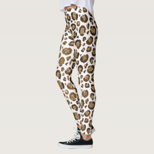 Leopard Flecken Wilde Tiere Golden Glitter Safari Leggings