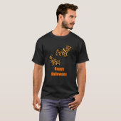 Leopard Fledermäuse Halloween Geist Gruselig T-Shirt (Vorne ganz)