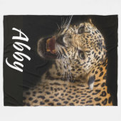 Leopard Fleece Blanket (Vorderseite (Horizontal))