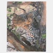 Leopard-Fleece-Decke Fleecedecke (Vorderseite)