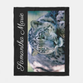 Leopard Fleecedecke (Vorderseite)