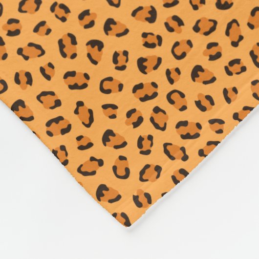 Leopard Fleecedecke (Ecke)