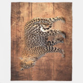 Leopard Fleecedecke (Vorderseite)