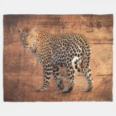 Leopard Fleecedecke (Vorderseite (Horizontal))