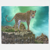 Leopard Fleecedecke (Vorderseite (Horizontal))