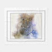 Leopard Fleecedecke (Vorderseite (Horizontal))