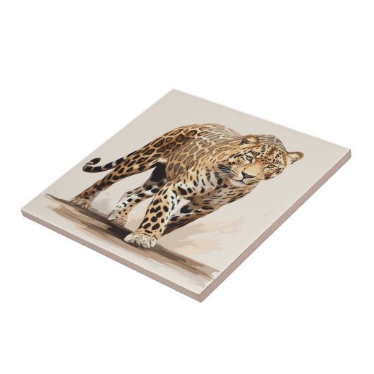 Leopard Fliese (Seite)