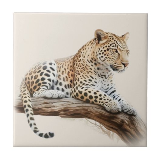 Leopard Fliese (Vorderseite)