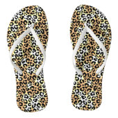 Leopard Flip Flops Badesandalen (Fußbett)