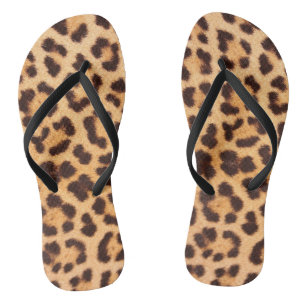 Leopard-Flip-Flops Badesandalen