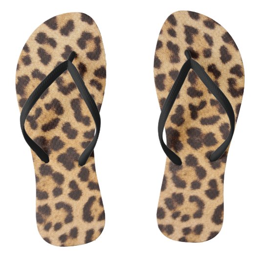 Leopard-Flip-Flops Badesandalen (Fußbett)