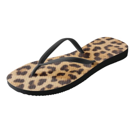 Leopard-Flip-Flops Badesandalen (Schrägansicht)