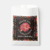 Leopard Floral Birthday Vielen Dank Geschenktütchen (Vorderseite)