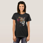 Leopard flower  animal leopard T-Shirt (Vorne ganz)