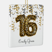 Leopard Foil 16 Birthday Balloons Foto Geschenke T Keramikornament (Rechts)