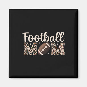 Leopard Football Mama Mama Women Football Player M Magnet