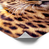 Leopard-Foto Poster (Ecke)