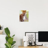 Leopard-Foto Poster (Heimbüro)