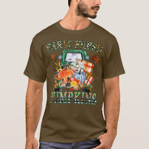 Leopard Fresh Pumpkins, glücklicher Halloween Pump T-Shirt