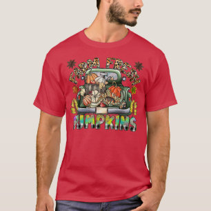 Leopard Fresh Pumpkins, glücklicher Halloween Pump T-Shirt