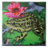 Leopard Frog Tile Fliese (Vorderseite)