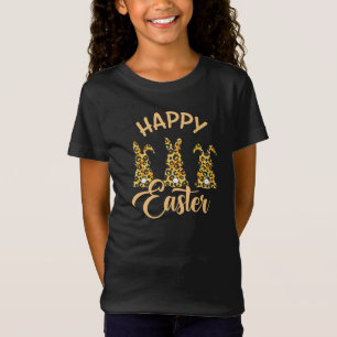 Leopard Frohe Ostern T-Shirt