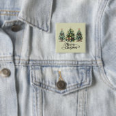 Leopard Frohe Weihnachten Baum Kokette Schleife Xm Button (Beispiel)