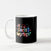 Leopard Funny Social Worker - Sozialarbeiter spend Kaffeetasse (Links)