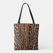 leopard fur background texture tasche (Rückseite)