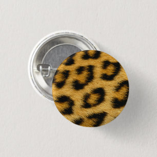 Leopard Fur Button