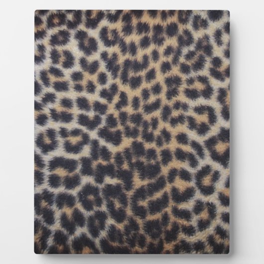 Leopard Fur Fotoplatte (Vorderseite)
