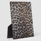 Leopard Fur Fotoplatte (Seite)
