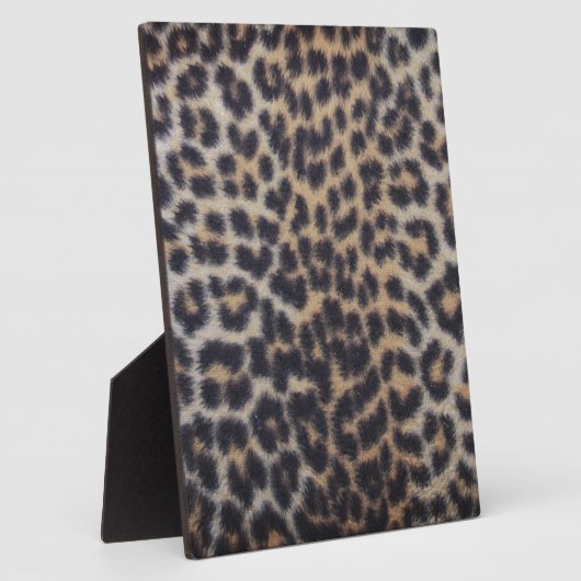 Leopard Fur Fotoplatte (Seite)