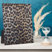 Leopard Fur Fotoplatte (Seite)